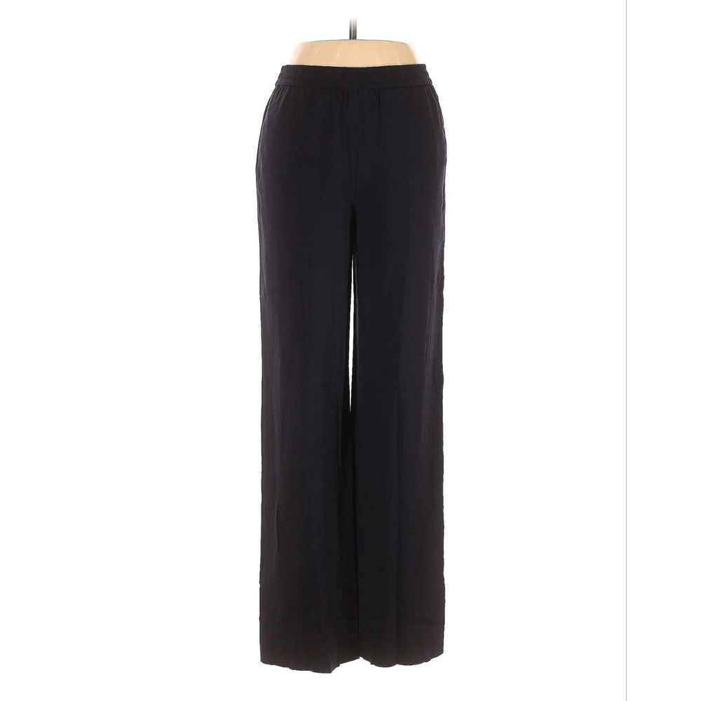 Helmut Lang Pull-On Wide Leg Wool Blend Pants Navy Size Small NWOT